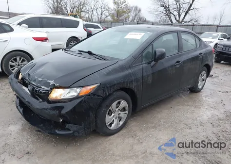 2012 Honda Civic Ex from USA, damaged, VIN 19XFB2F83CE044485